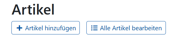POSSUM Cloud - Artikel hinzufügen
