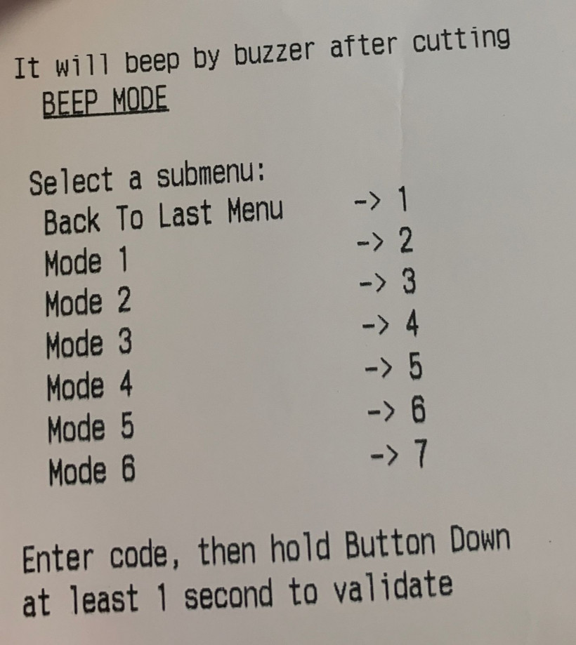 Beep Mode