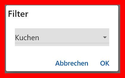 Warengruppenauswahl