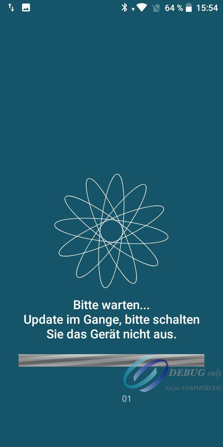 Aktualisierung der Novelpay-Anwendung wird durchgeführt