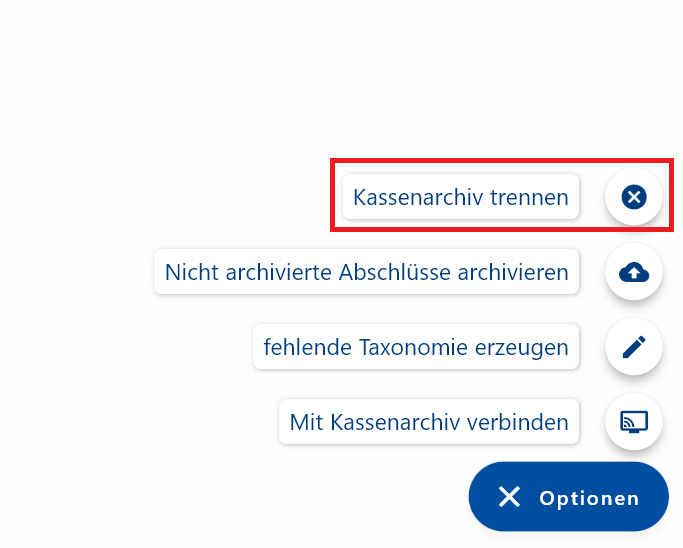 POSSUM DATEV MeinFiskal Verbindung trennen